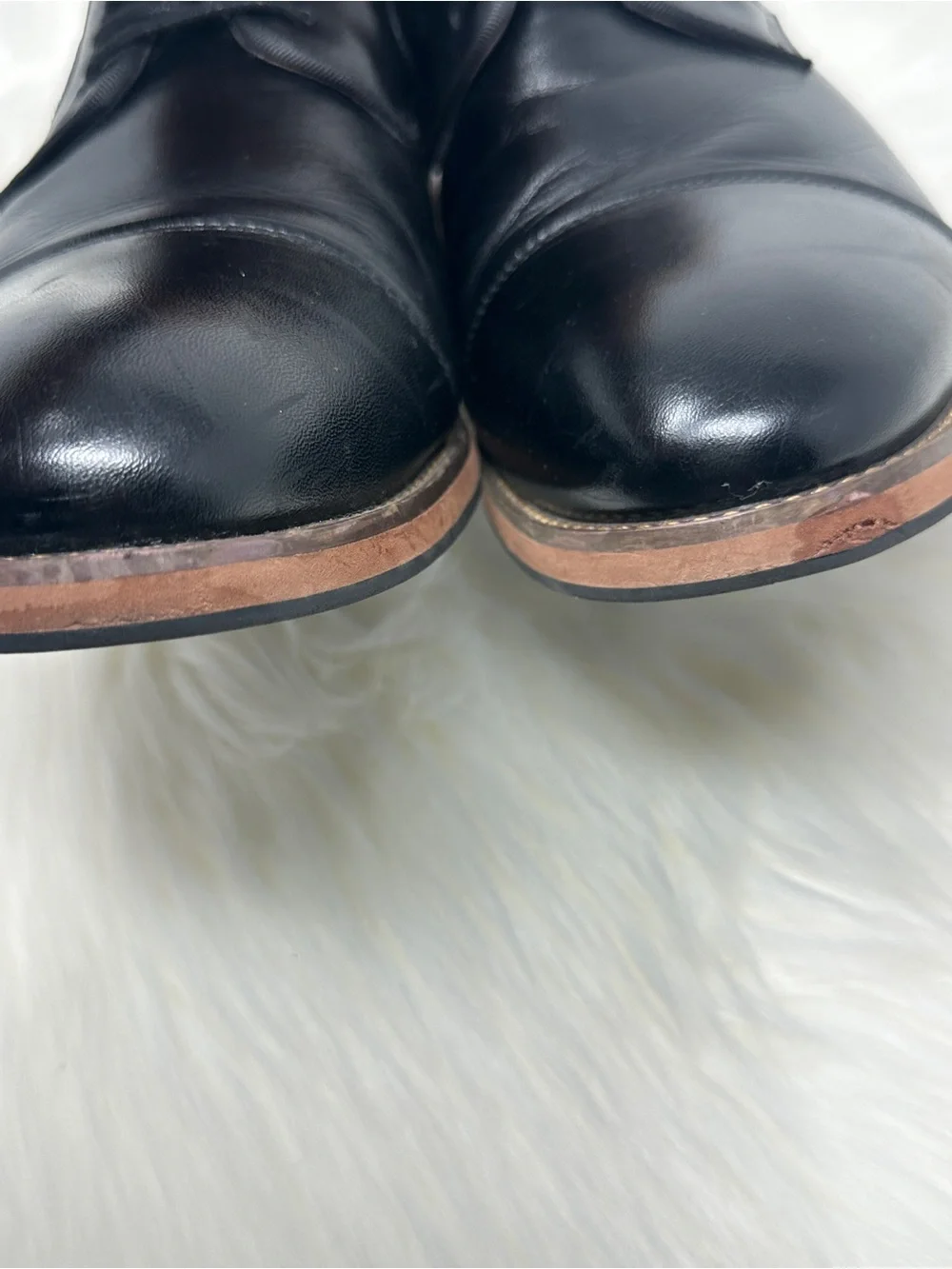 Florsheim Leather Cap-Toe Derby Dress Shoes